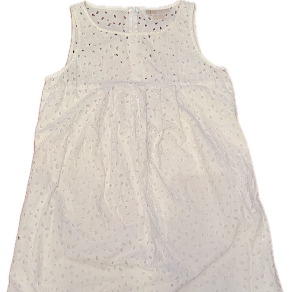 Micheal Kors White Eyelet Mini Dress Size 4